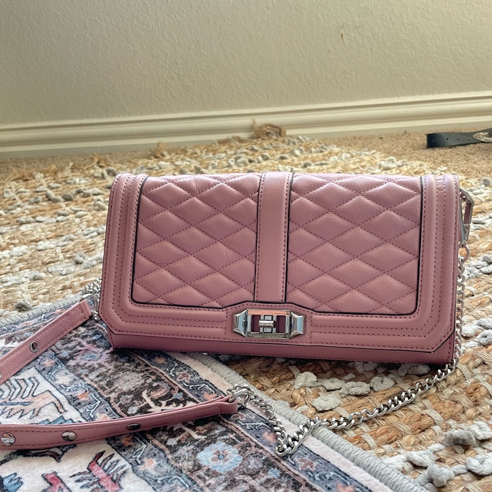 Rebecca Minkoff Quilted Pink Crossbody
